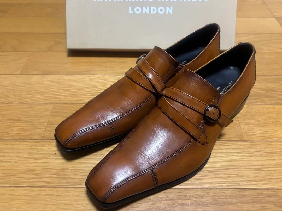 美品　KATHARINE HAMNETT ブラウン ドレスシューズ　27cm キャサリンハムネットロンドン KATHARINE HAMNETT LONDON 内羽根