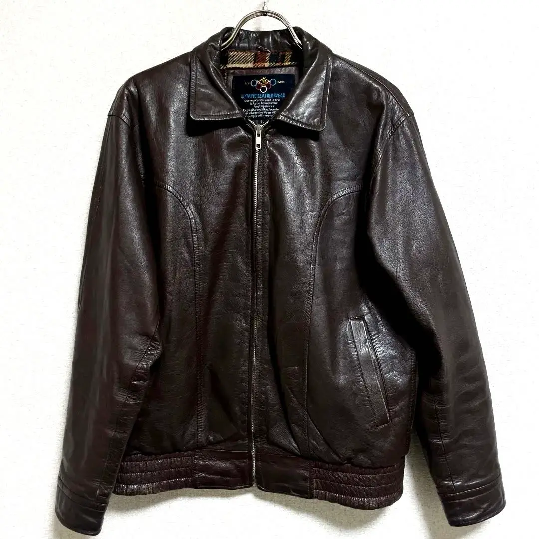 Vintage レザージャケット Olympic Leather Wear 短丈 2025年最新】olympic レザージャケットの人気アイテム - メルカリ