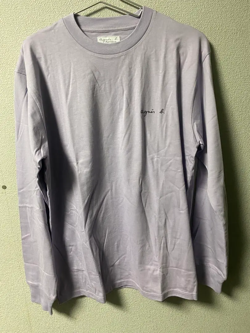 Thumbnail of Unused agnès b. homme lavender long sleeve T-shirt
