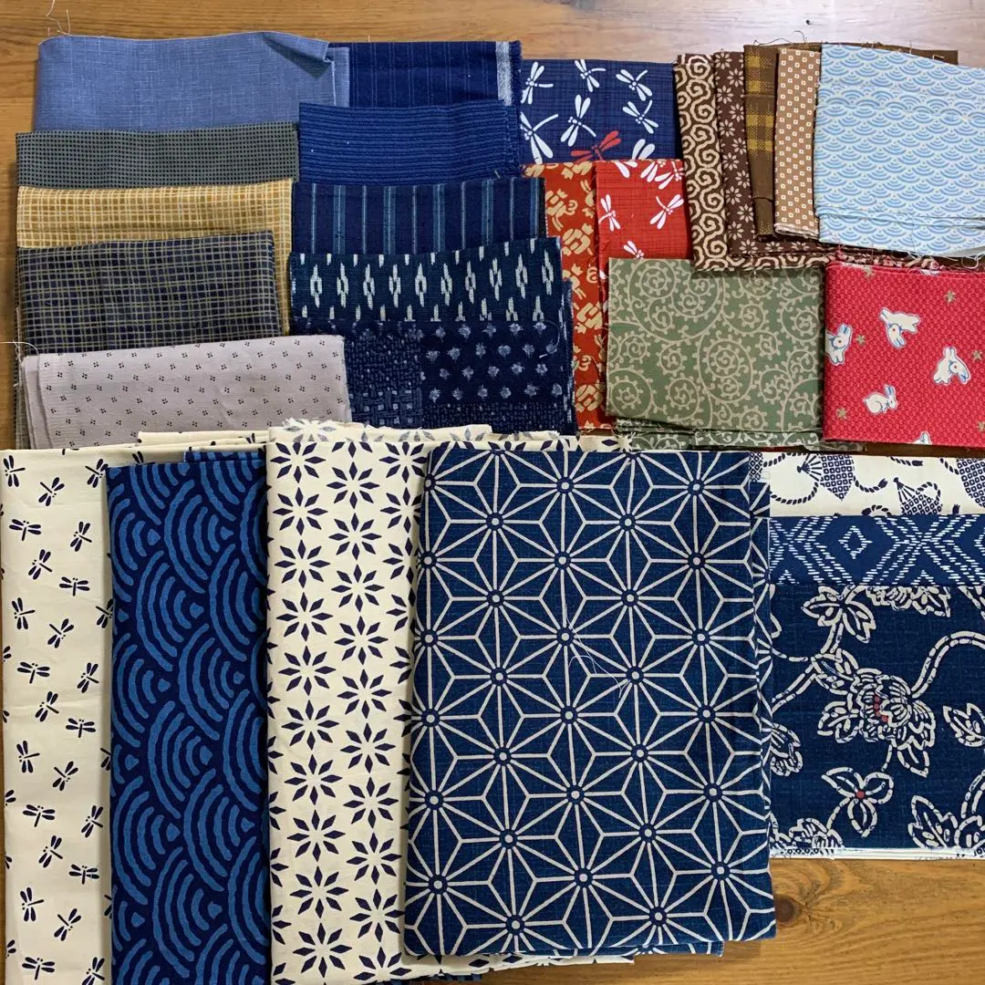 Thumbnail of Various Japanese Pattern Fabrics + Small Scrap Set