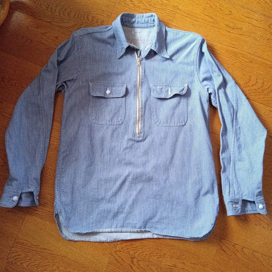 Thumbnail of SUGAR CANE Blue Denim Style Long Sleeve Shirt