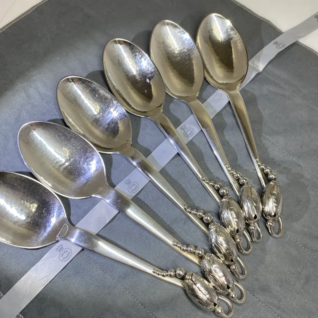 喬治傑生 最高峰Blossom sterling 餐匙6支 的縮圖