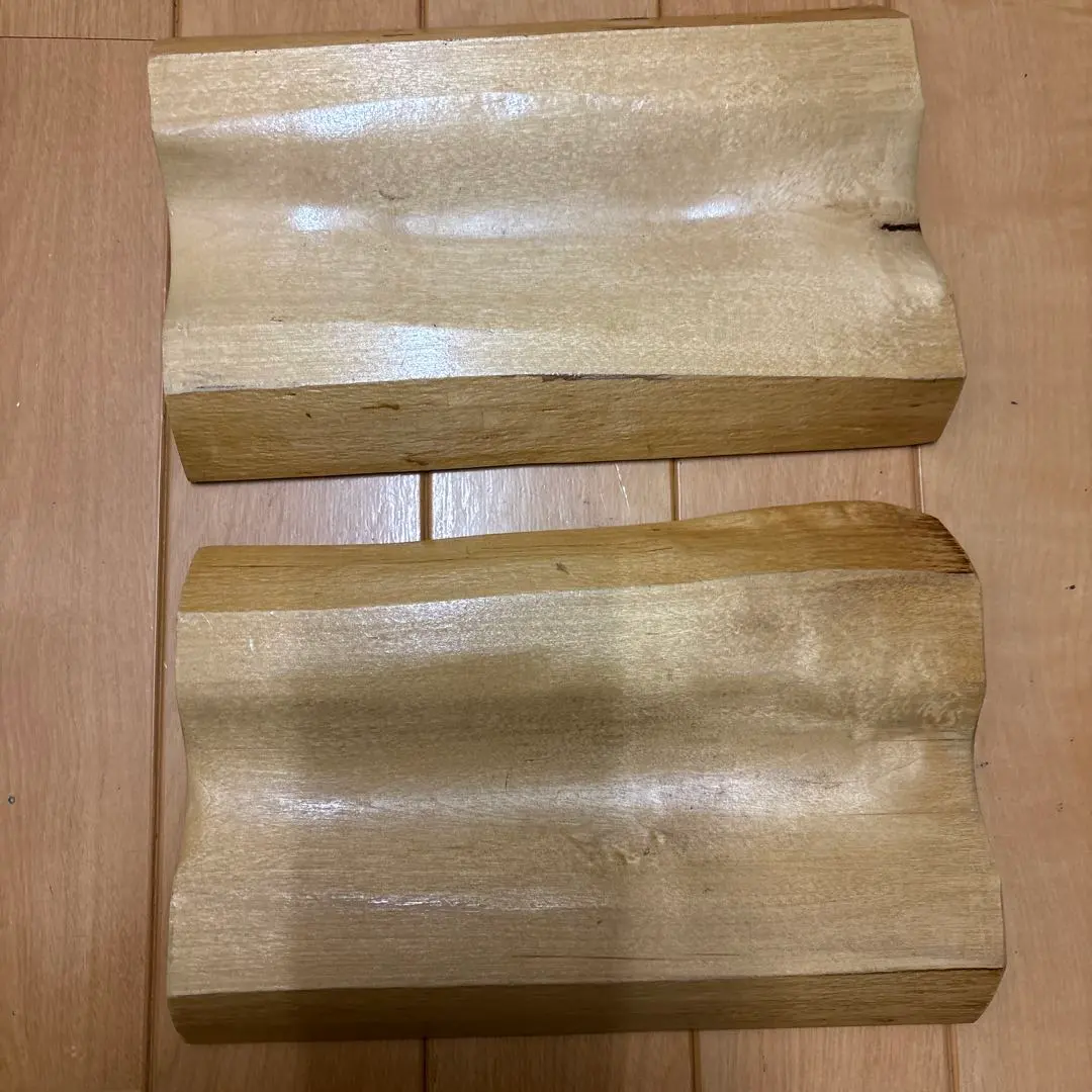 Thumbnail of Set of 2 wooden flat and curved surfaces