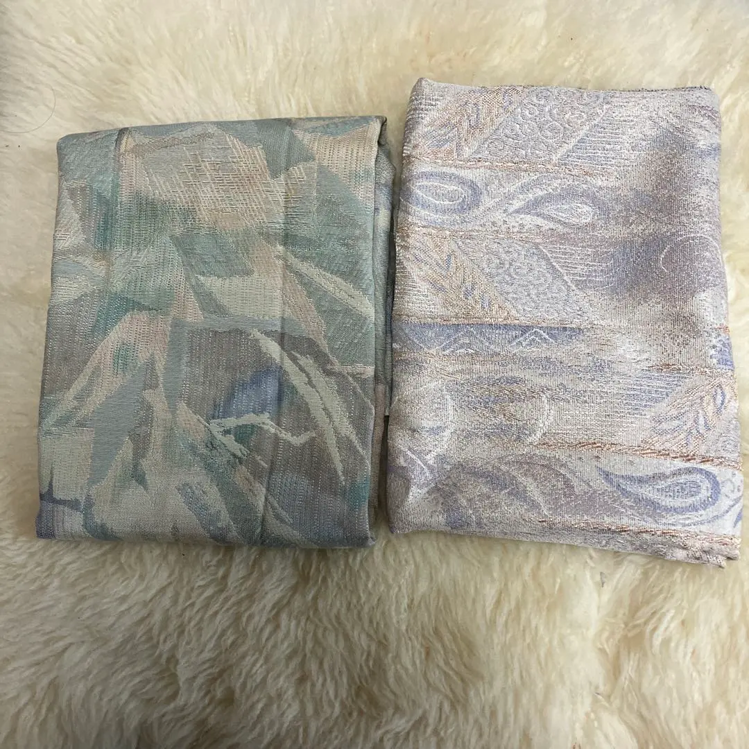 Thumbnail of Curtain scraps x 2