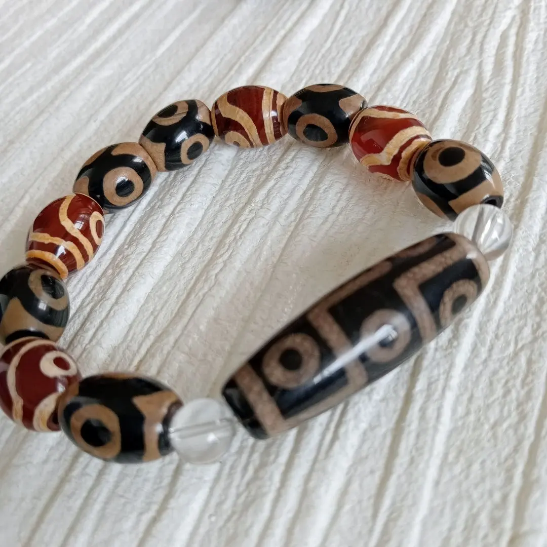 Thumbnail of High-Quality Dzi Bead Bracelet: Cosmic Power