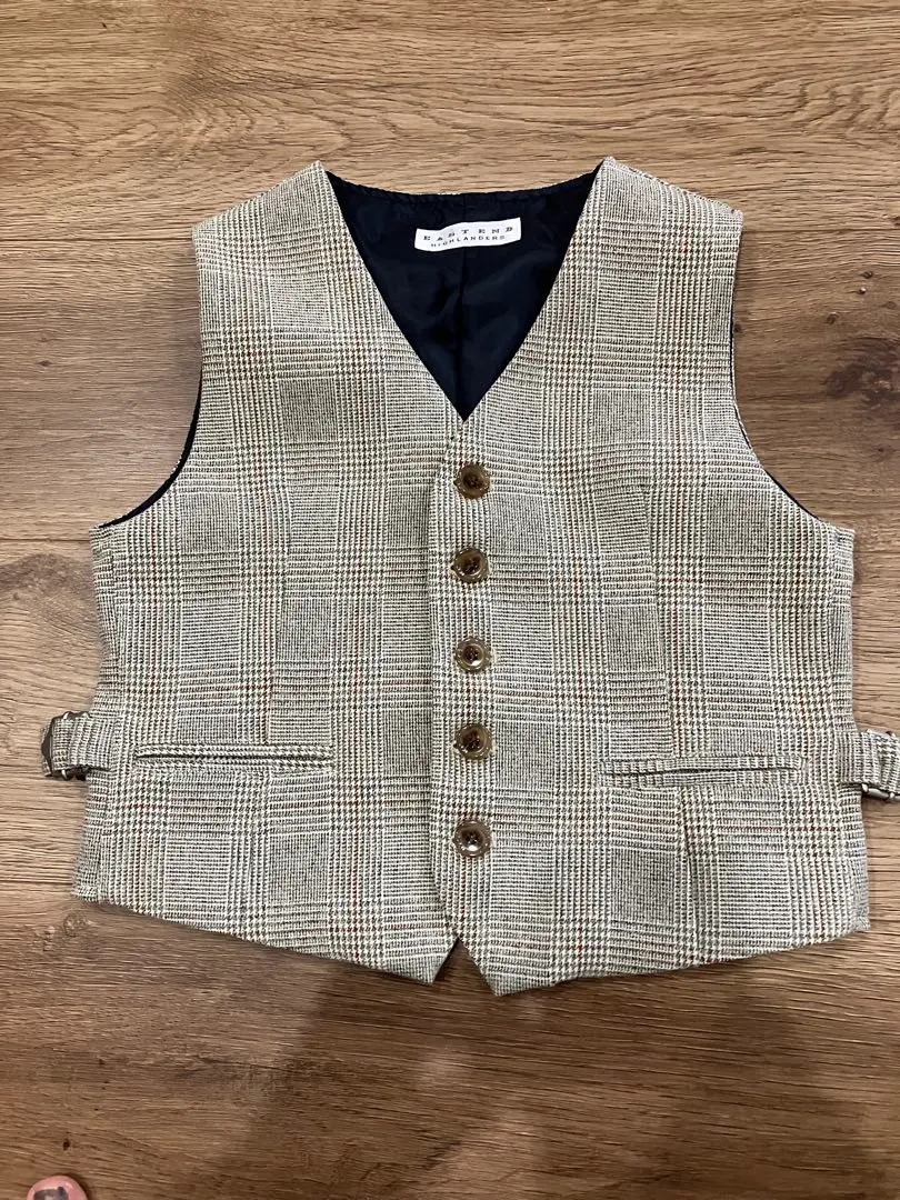 正式 格紋 背心 120 的縮圖