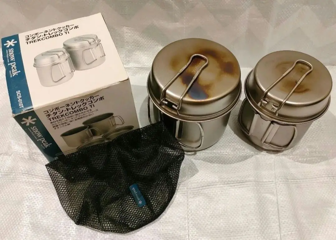 スノーピーク クッカー　チタントレックコンボ SCS-010T＆バーナーとガス スノーピーク クッカー チタントレックコンボ SCS-010T＆