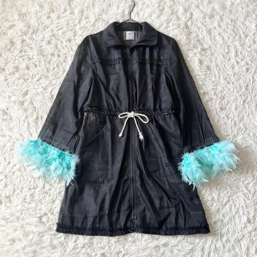 KOBINAI 羽毛外套 長款外套 尼龍 的縮圖