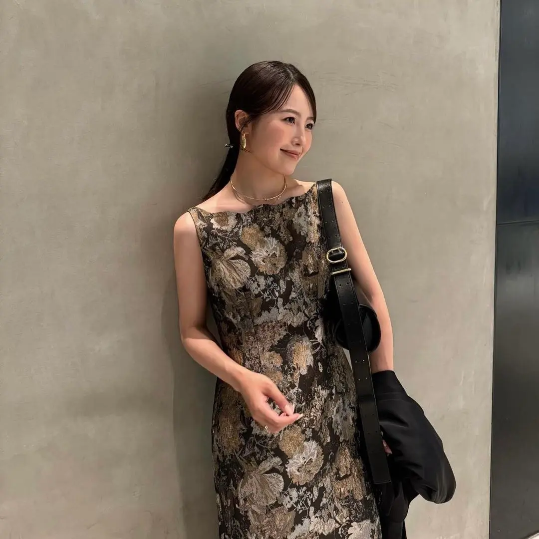 【美品】Wandering jacquard dress オケージョンドレス LE'RURE ドレス Wandering jacquard dress : ZOZOTOWN Yahoo!店