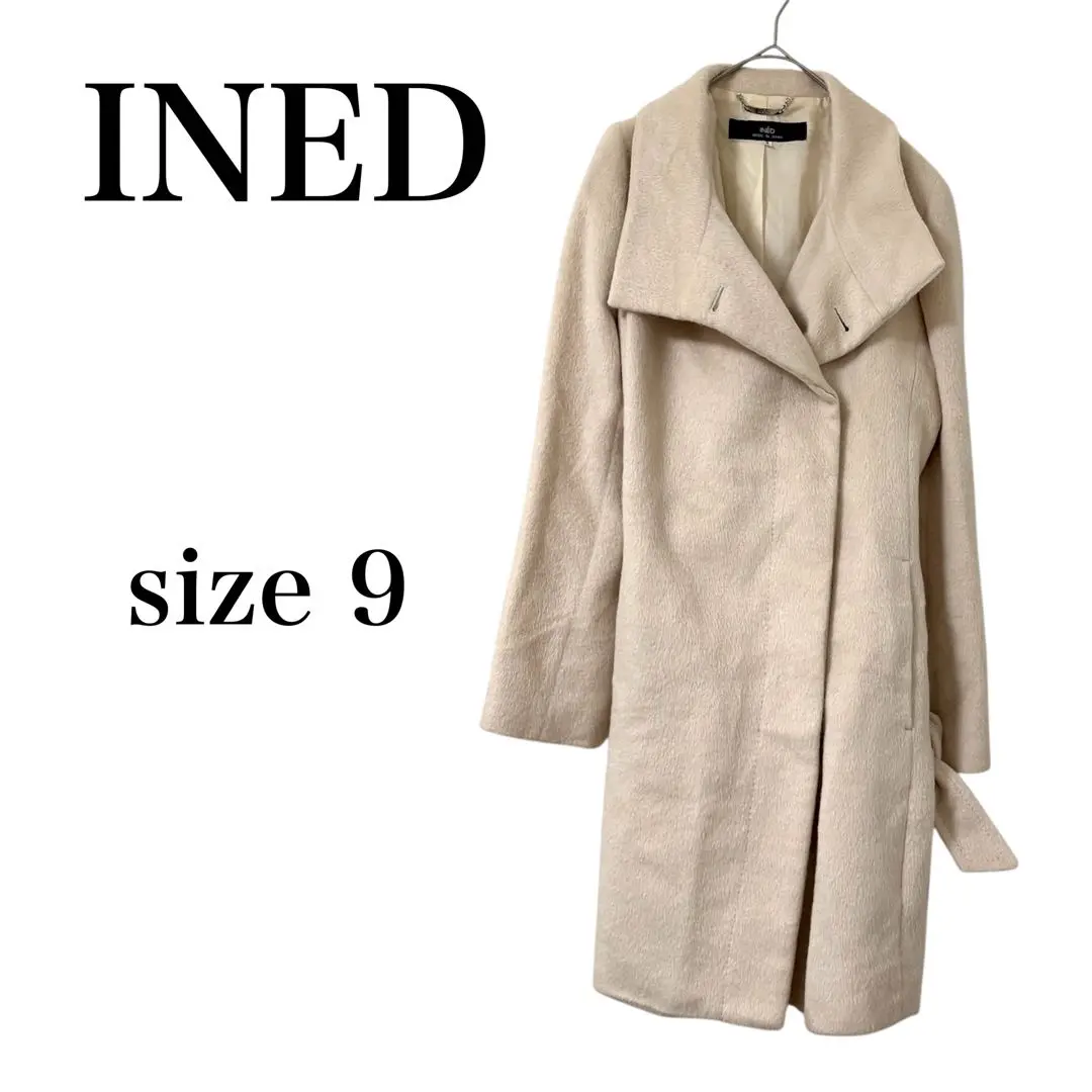 Thumbnail of INED - Outerwear Long Coat Chester Coat Angora Wool Silk Made in Japan