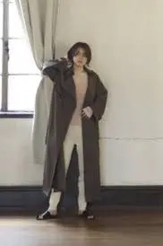 Thumbnail of lilimeek Long Trench Coat, Brown