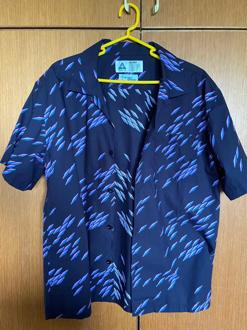 【美品】challenger チャレンジャー アロハシャツ 美品 チャレンジャー オープンカラー プリント アロハ シャツ L