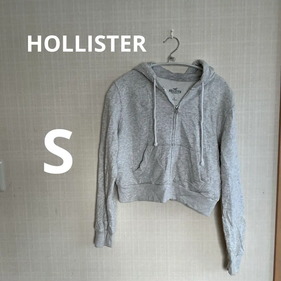 Thumbnail of HOLLISTER Gray Full-Zip Hoodie S