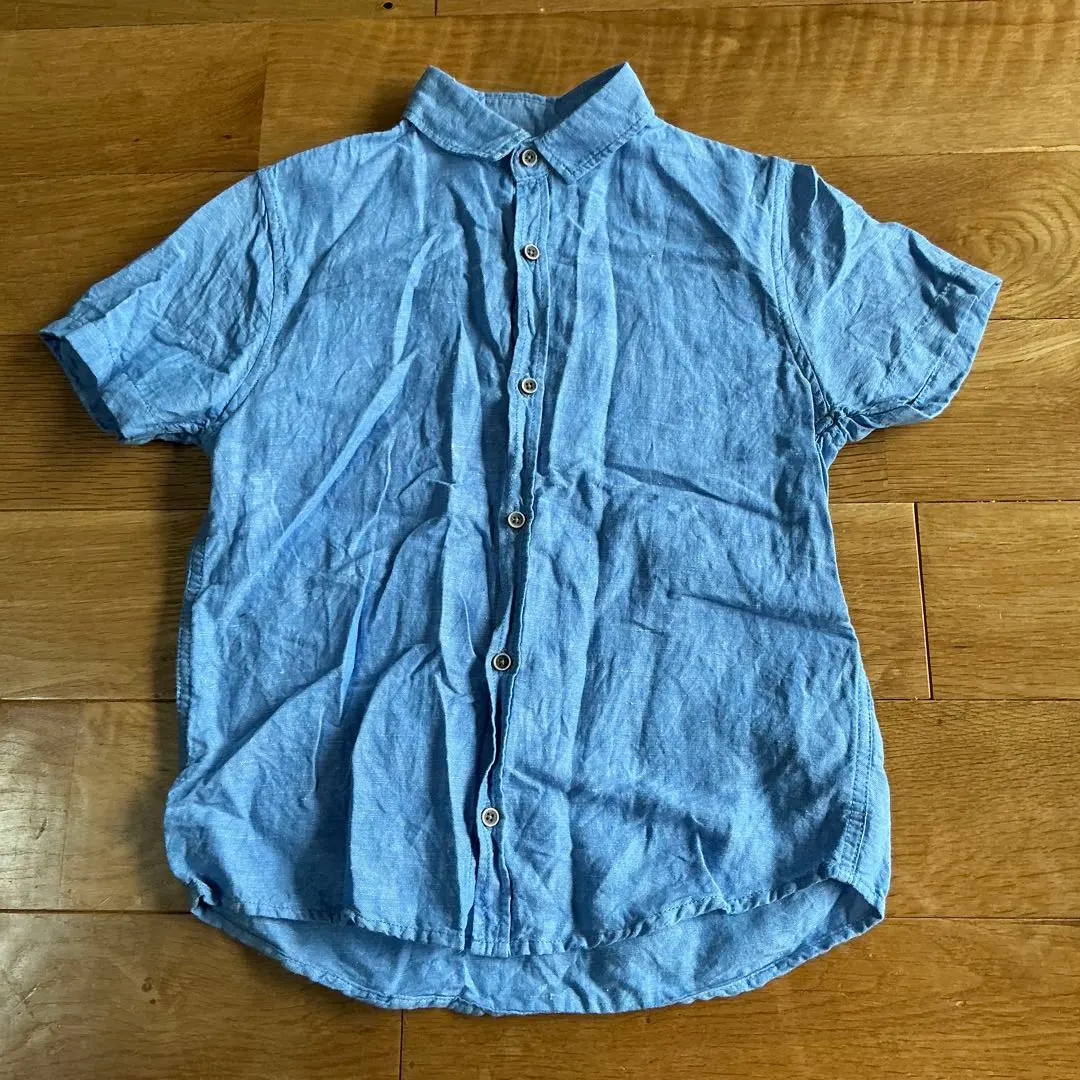 Thumbnail of next Short Sleeve Linen Shirt, Light Blue