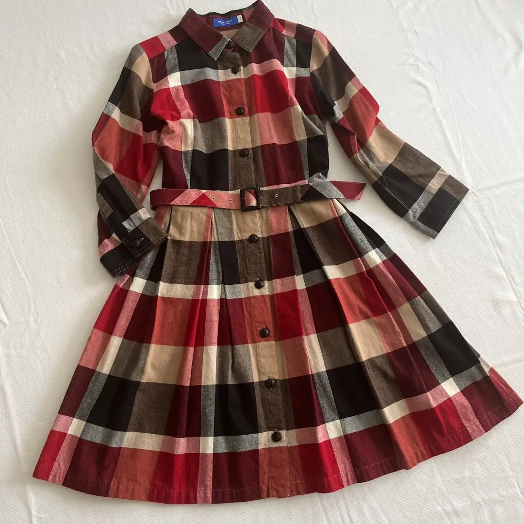 【新品】BLUE LABEL CRESTBRIDGE チェック ワンピース長袖 BLUE LABEL / BLACK LABEL CRESTBRIDGE｜クレストブリッジ