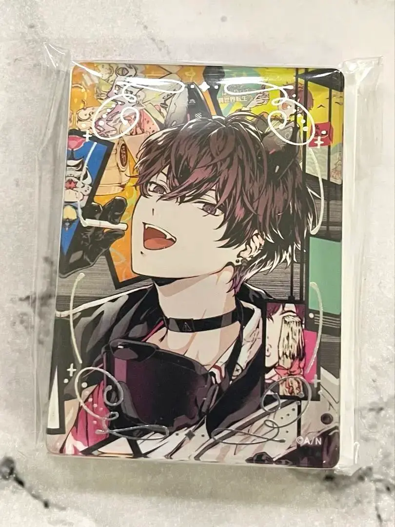 Thumbnail of Nijisanji Nostalgia Collection Acrylic Block Keychain: Ittetsu Saeki