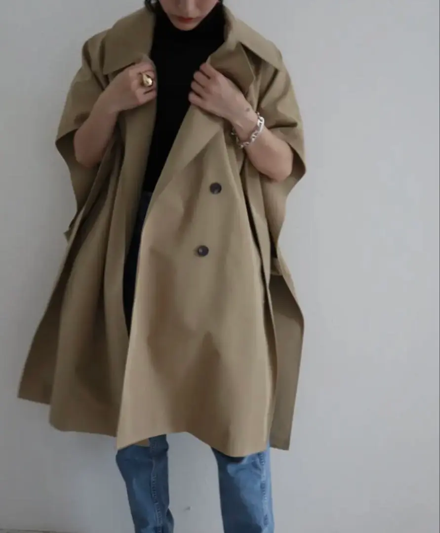 本日限定お値下げ中 HAILEE trench poncho トレンチコート 2025年最新】Hailee トレンチの人気アイテム - メルカリ