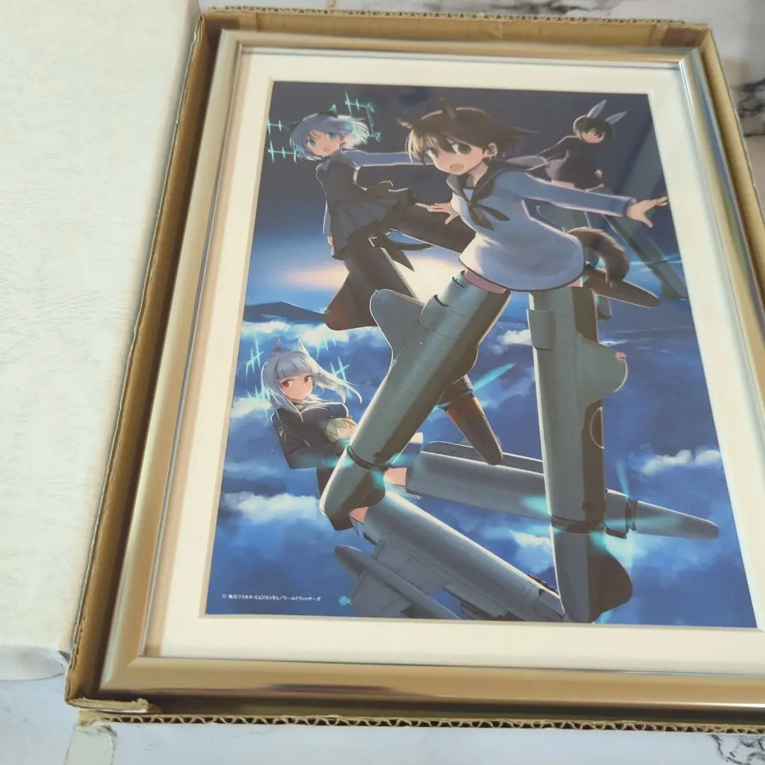 ストライクウィッチーズ　直筆サイン　複製原画 大橋歩夕（仲井絵里香）直筆サイン入りカラー複製イラスト