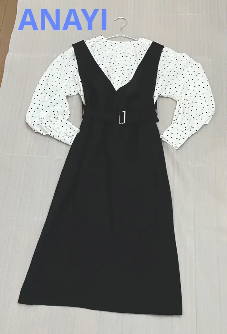 ANAYI  アナイ　サイズ36  ジャンパースカート　ロング丈　ベルト付 楽天市場】【SALE／50%OFF】ラッフルヘムジャンパースカート