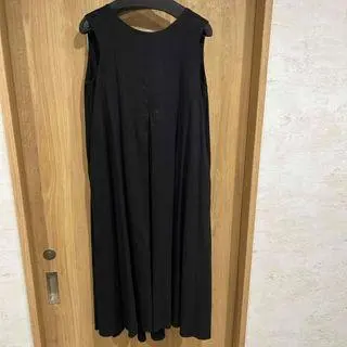 Thumbnail of Black sleeveless long dress