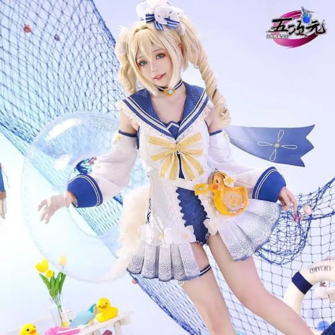 原神 バーバラ コスプレ衣装 三分妄想 ウィッグ 靴付き フルセット 三分妄想 原神 コスプレ バーバラ 衣装