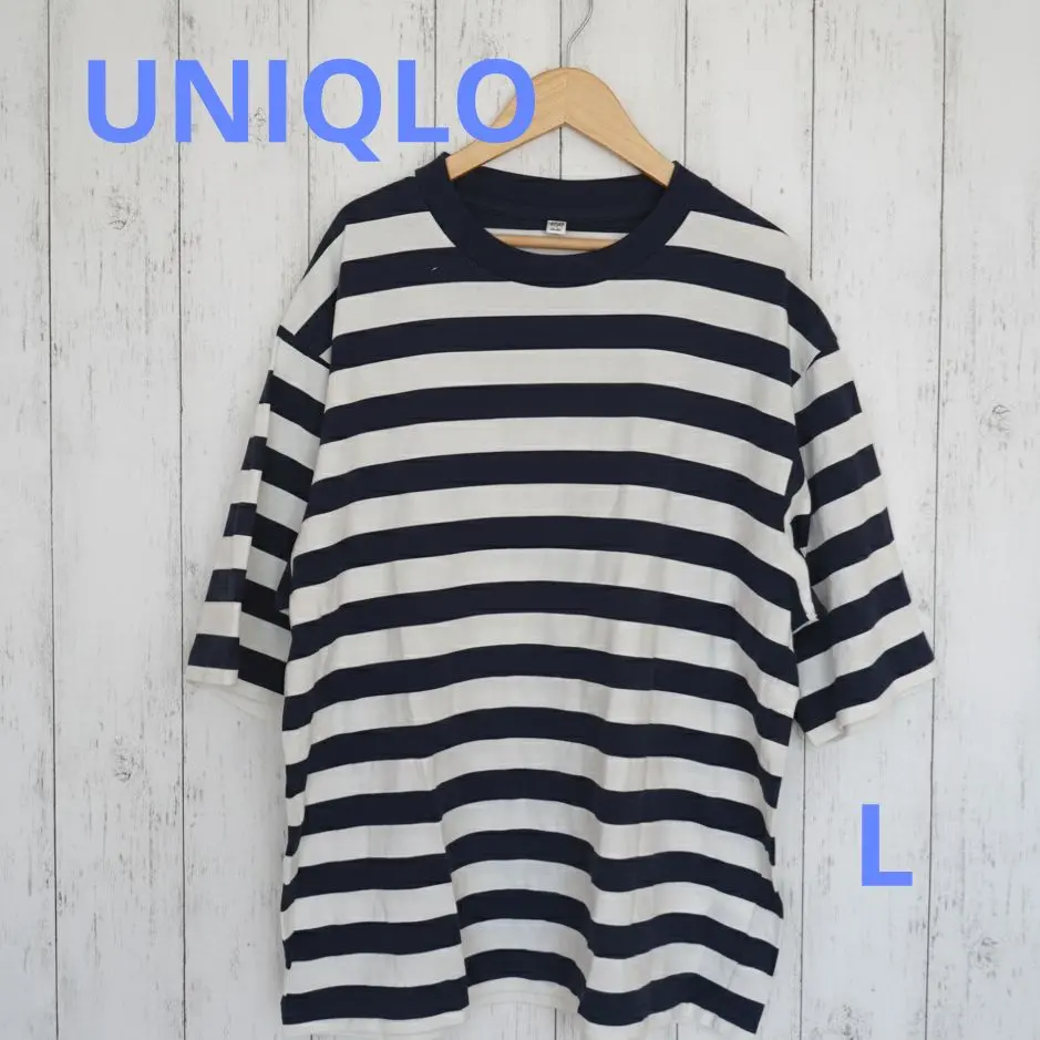 Thumbnail of UNIQLO, Excellent Condition, Uniqlo Border T-shirt, Navy x White, 100% Cotton