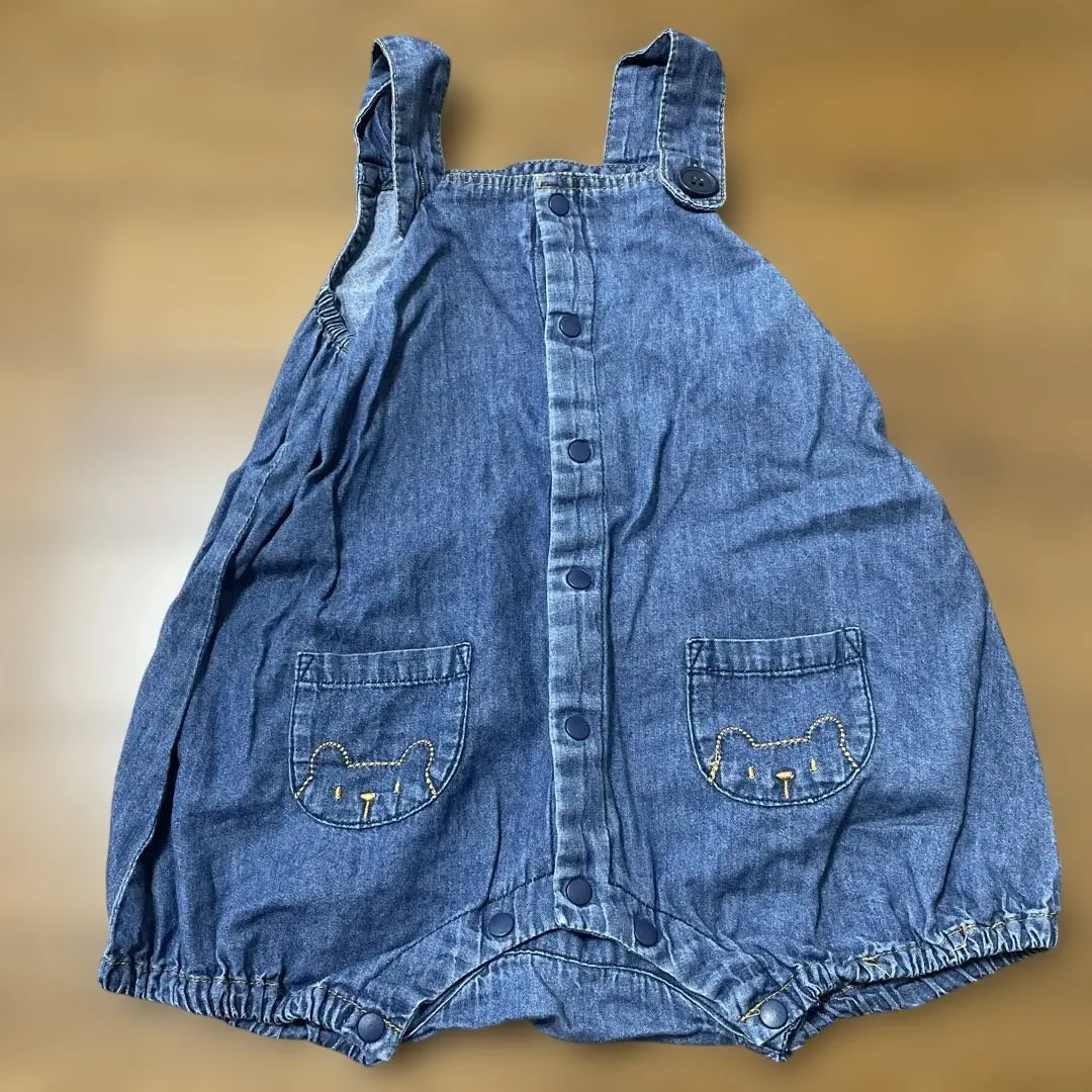 Thumbnail of Denim romper with bear