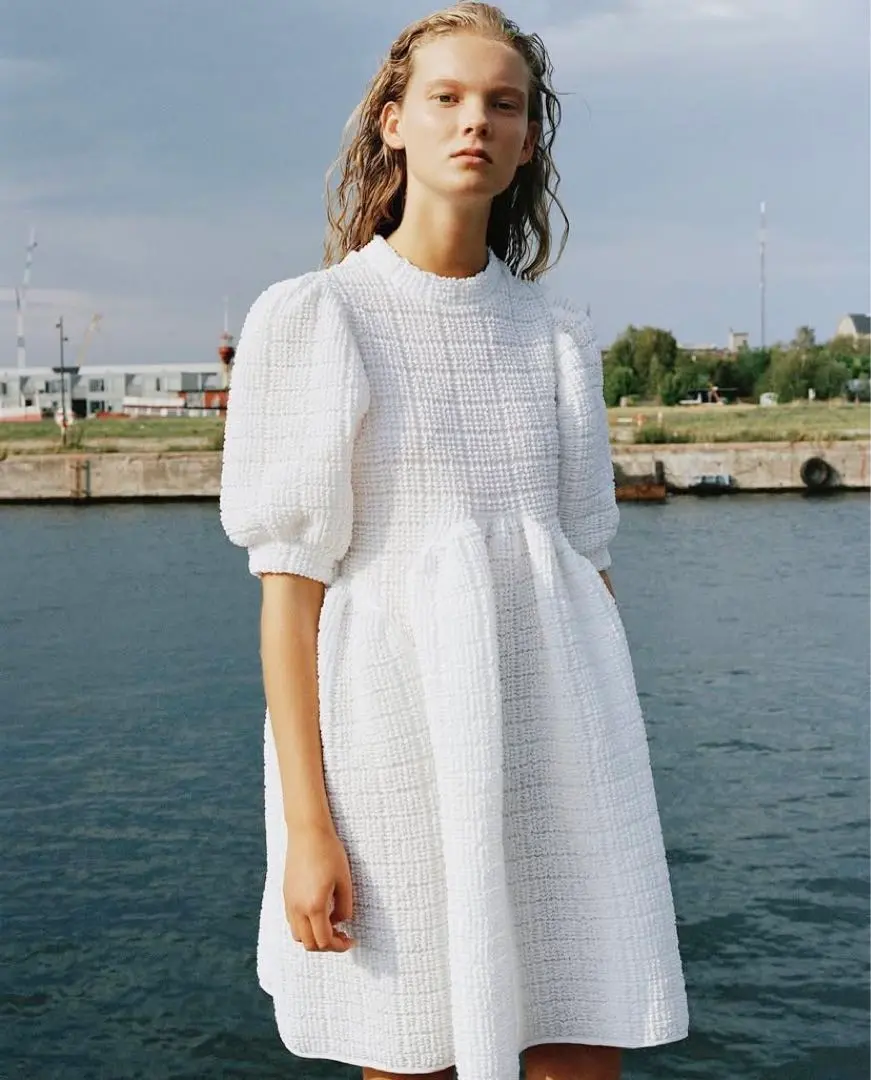 CECILIE BAHNSEN セシリーバンセン コットンワンピース AGATA 2025年最新】CECILIE BAHNSEN シャツワンピースの人気アイテム