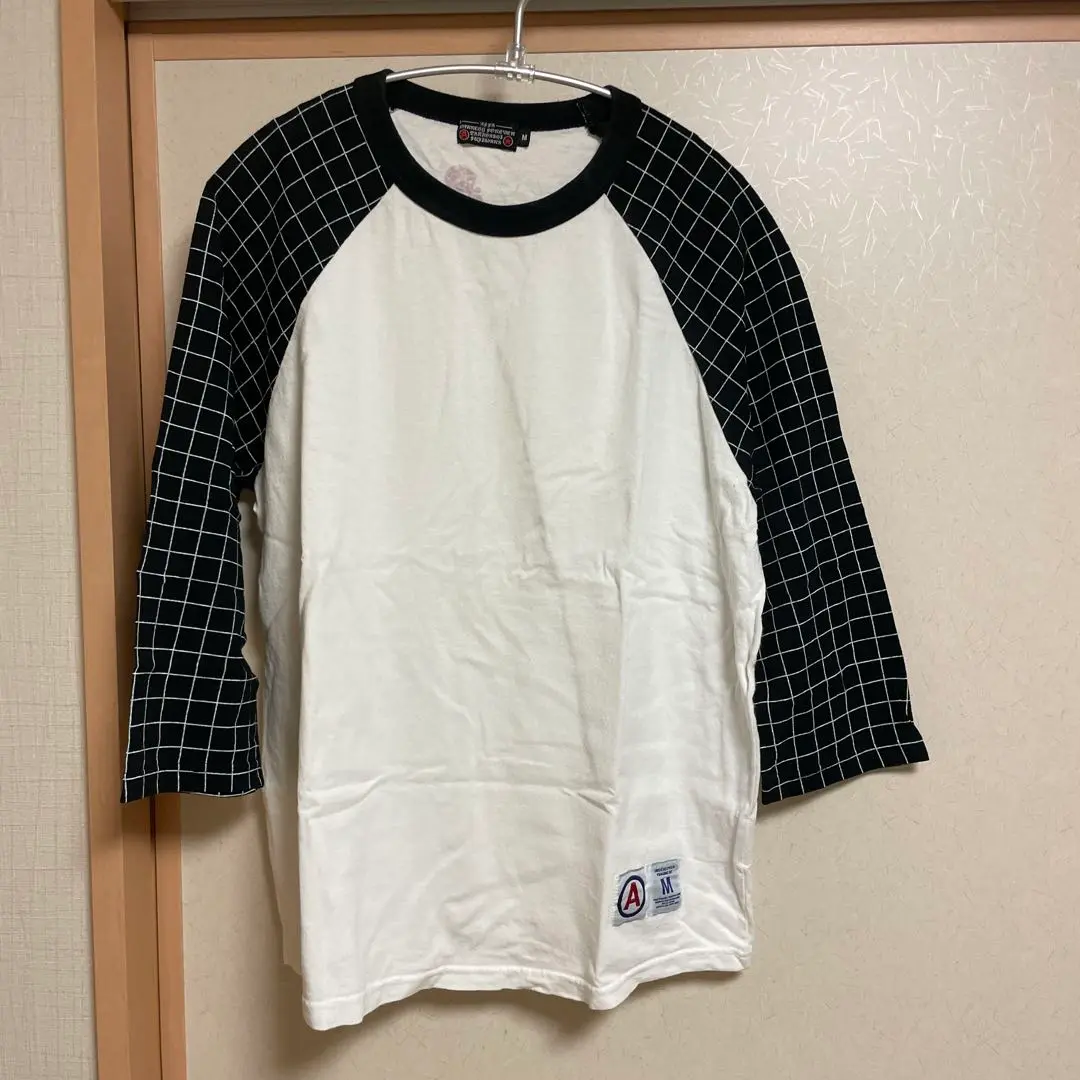 AFFA スパイダーチェックUNDERCOVER 七分袖カットソー Mサイズ UNDERCOVER - AFFA スパイダーチェック 7分袖 カットソー