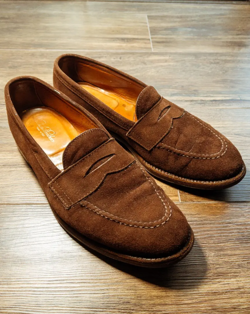 Thumbnail of Alden Brooks Brothers Exclusive Suede Loafers