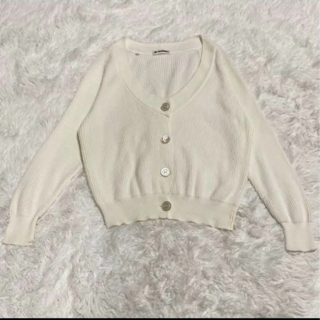 Thumbnail of Jil Sander + Knit Cardigan White Button