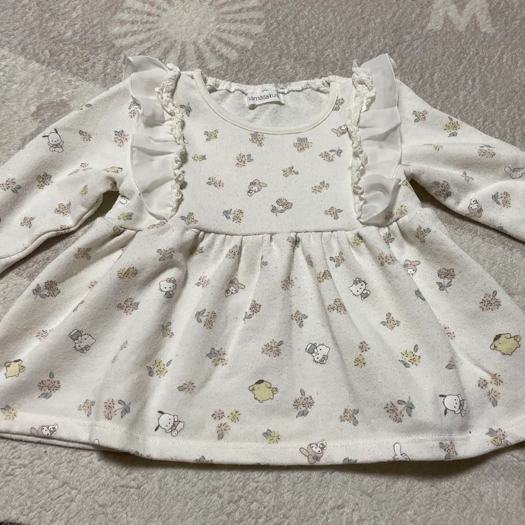 Thumbnail of Birthday, Mamaraku, Sanrio, Kitty, My Melody sweatshirt, size 95