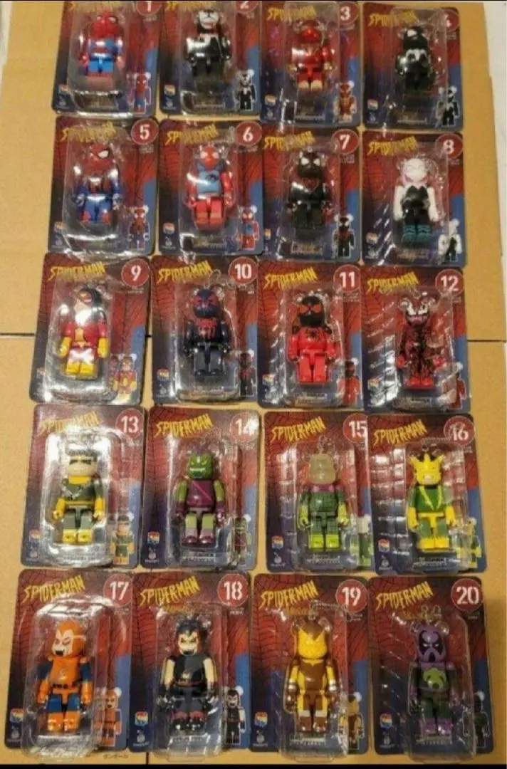Thumbnail of BE@RBRICK Happyくじ Spider-Man 1-20 Complete
