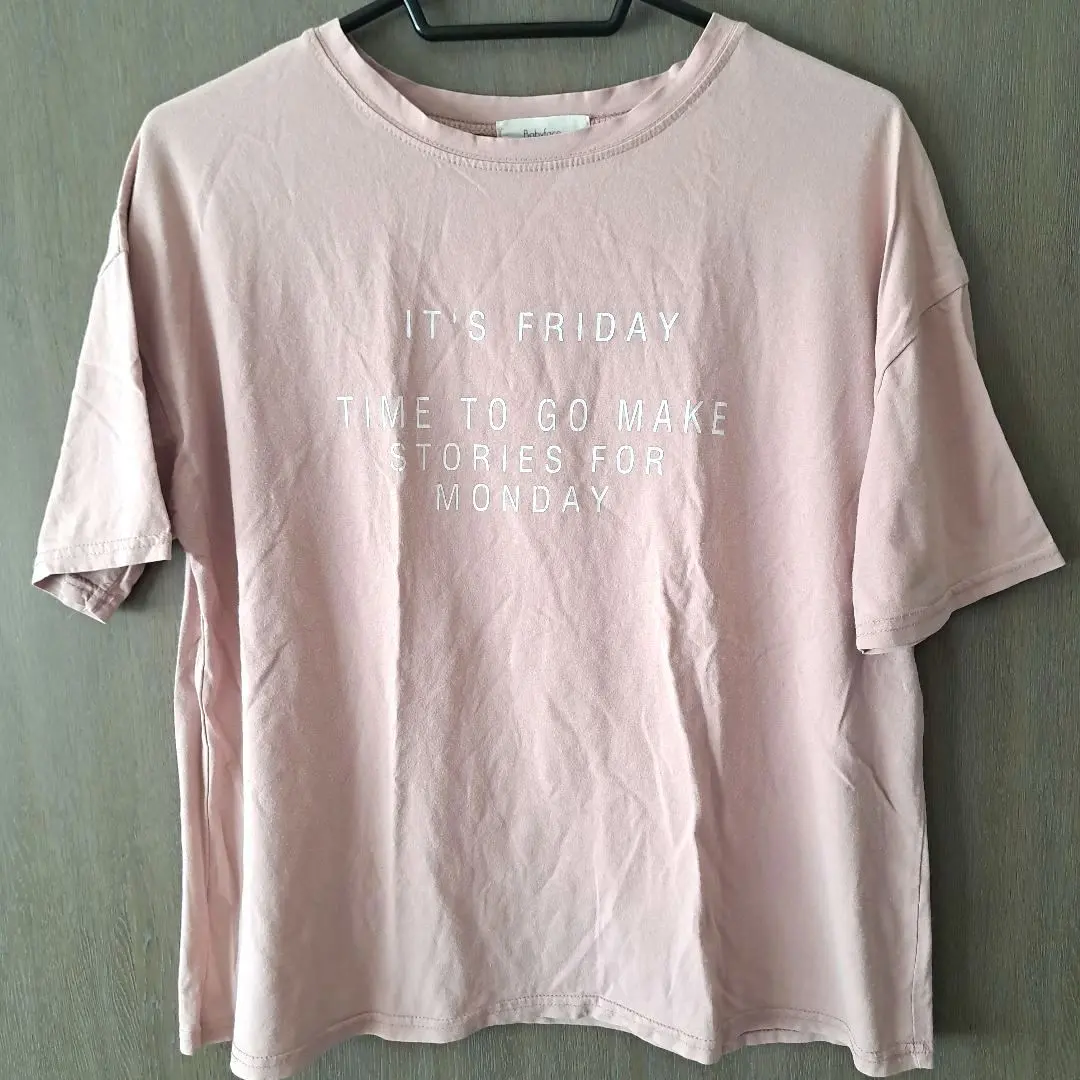 Thumbnail of Babyface Pink Short Sleeve T-shirt with Message