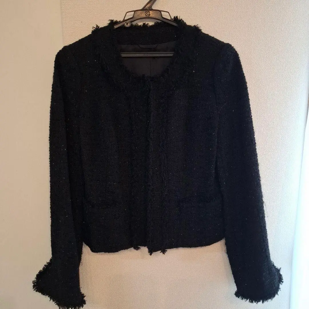 Thumbnail of ANAYI Black Collarless Jacket 38