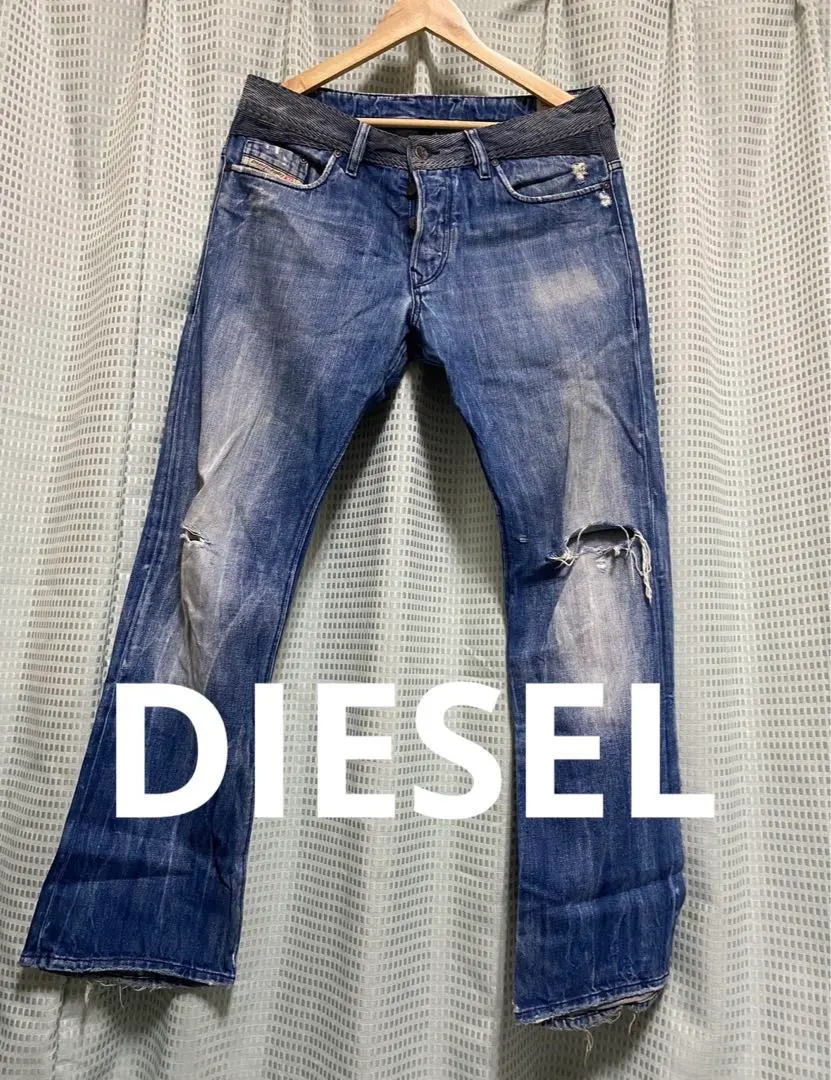 イタリア製 DIESEL ディーゼル REYHAN 髭落ち USED加工 ブーツカット デニムパンツ ジーンズ Sz.29　メンズ　c41bc112 Yahoo!オークション -「ディーゼルデニムw29」の落札相場・落札価格