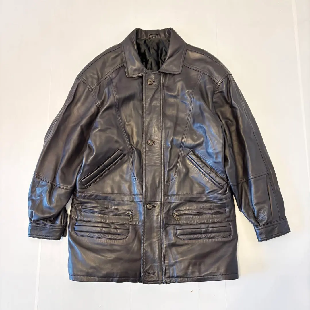 Thumbnail of Leather jacket, leather coat, lambskin, made in Germany, vintage