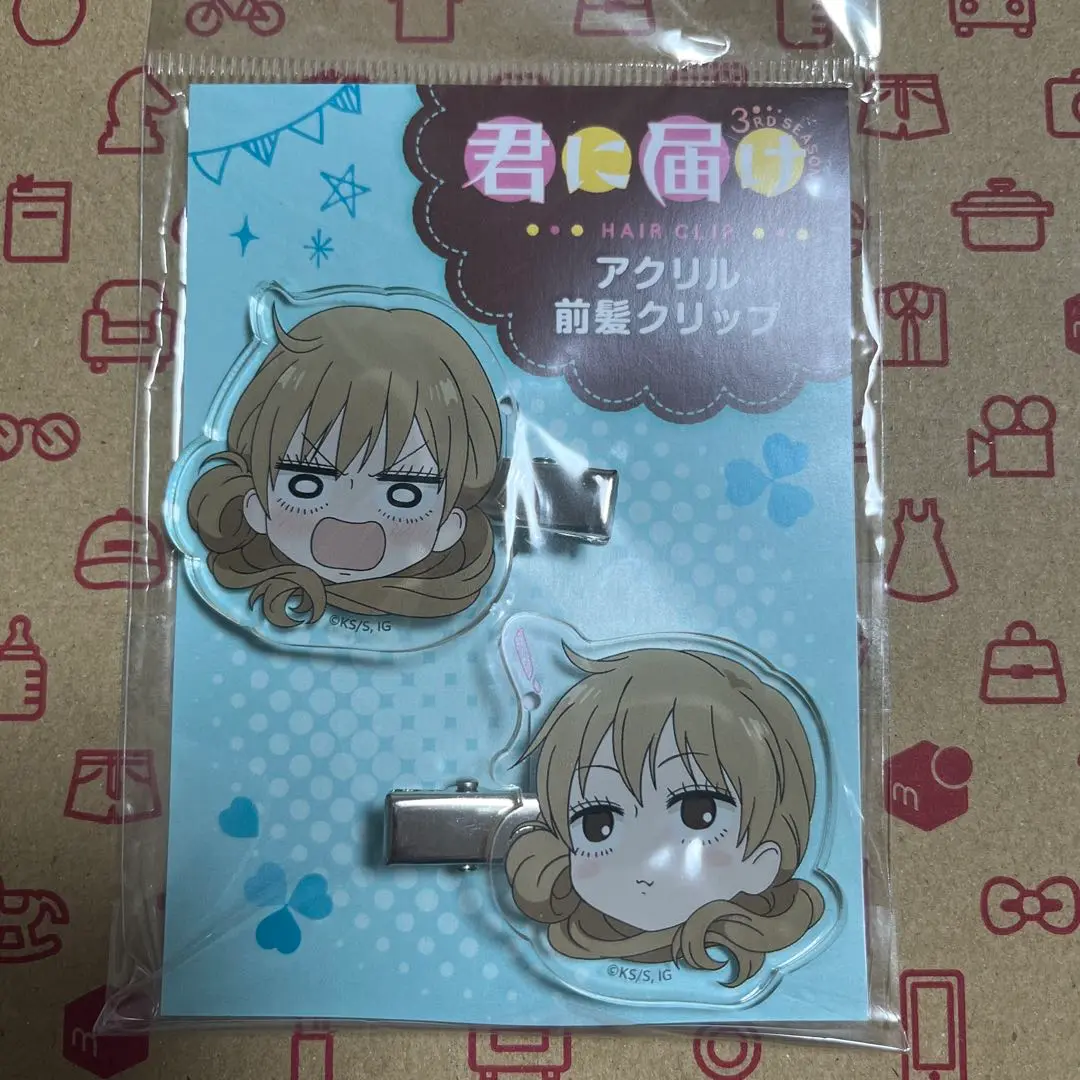 君に届け アクリルクリップ 君に届け ファントエス 限定 コラボ アクリル前髪クリップ