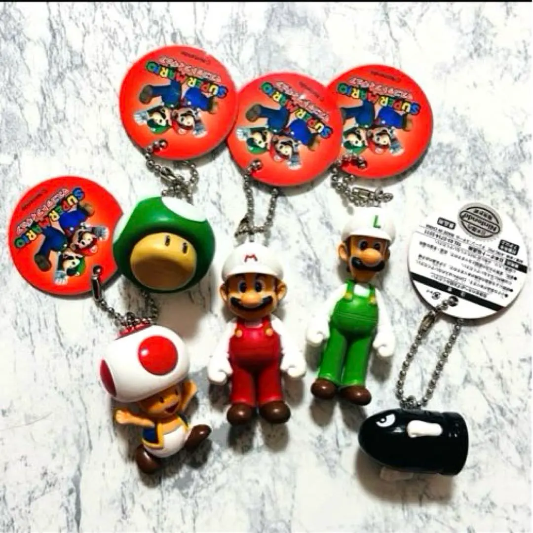 瑪利歐角色鑰匙圈5件組 的縮圖