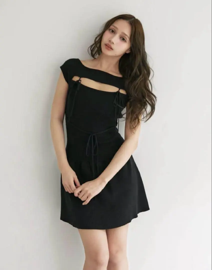 andmary Bebe mini dress beige 新品 ANDMARY】Bebe mini dress