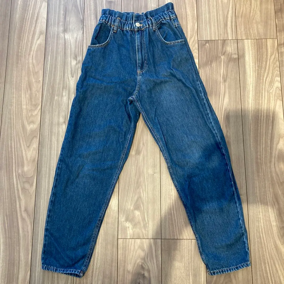 Thumbnail of ZARA Blue High Waist Denim Pants