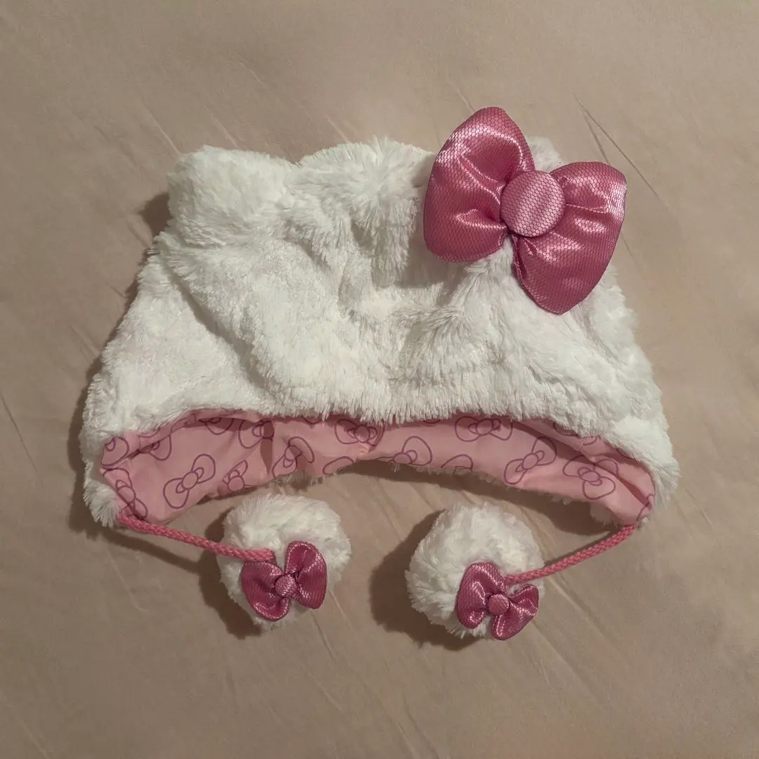 Thumbnail of USJ Universal Studios Japan Hello Kitty Fun Cap Headband Pom-pom