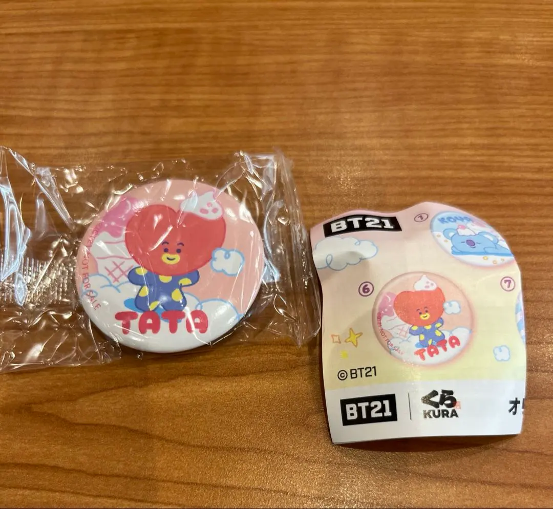 Thumbnail of Unopened Kura Sushi Bikkura Pon BT21 TATA Can Badge