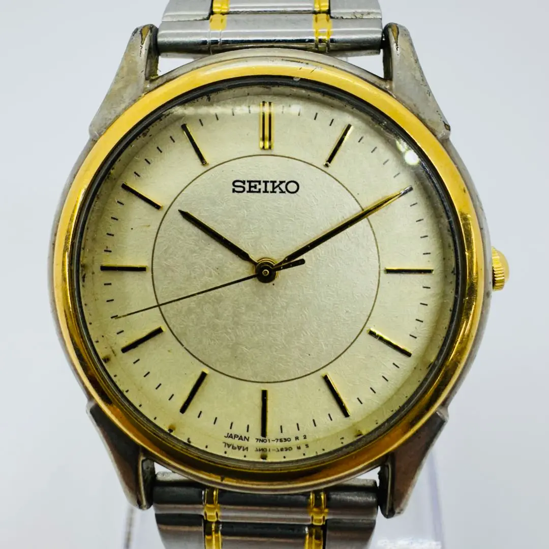 SEIKOセイコー７N01-7140SPIRIT腕時計メンズ ☆SEIKO セイコー 7N01-7140 メンズ 腕時計 クォーツ 日本製
