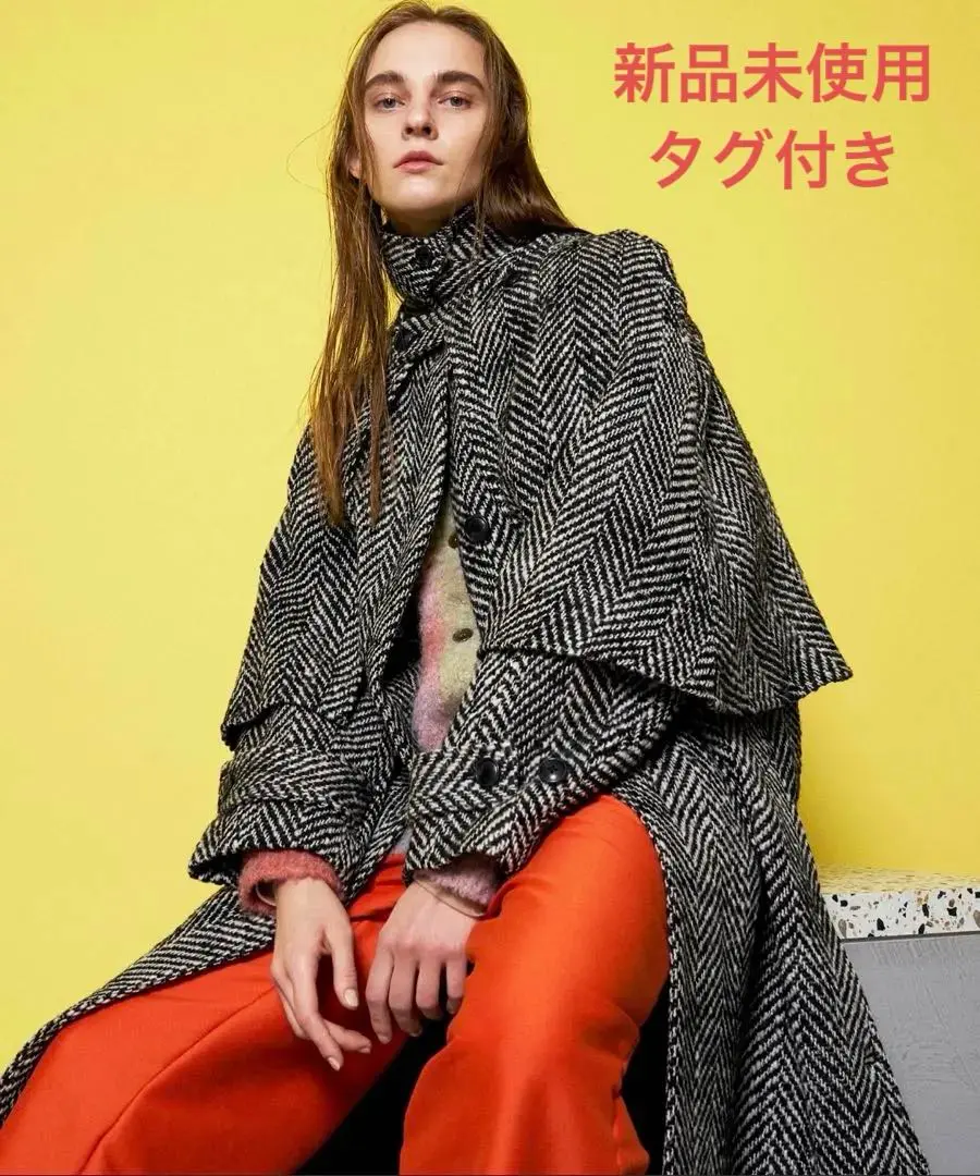 952y 美品 メゾンスペシャル ヘリンボーンケープコート　3WAY 白 黒 M 2025年最新】MAISON SPECIAL ケープコートの人気アイテム - メルカリ