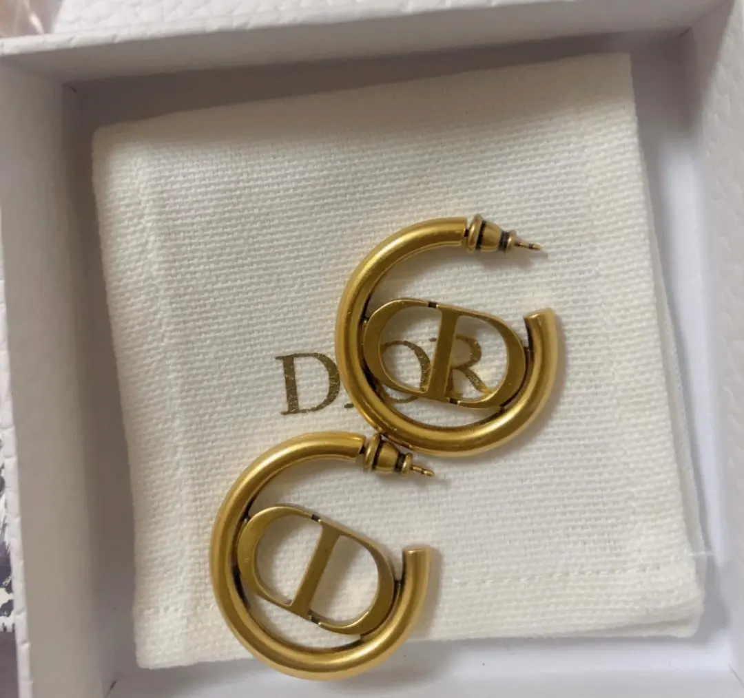 Diorモンテーニュフープピアス　片方 楽天市場】Christian Dior フープピアスクリスチャンディオール