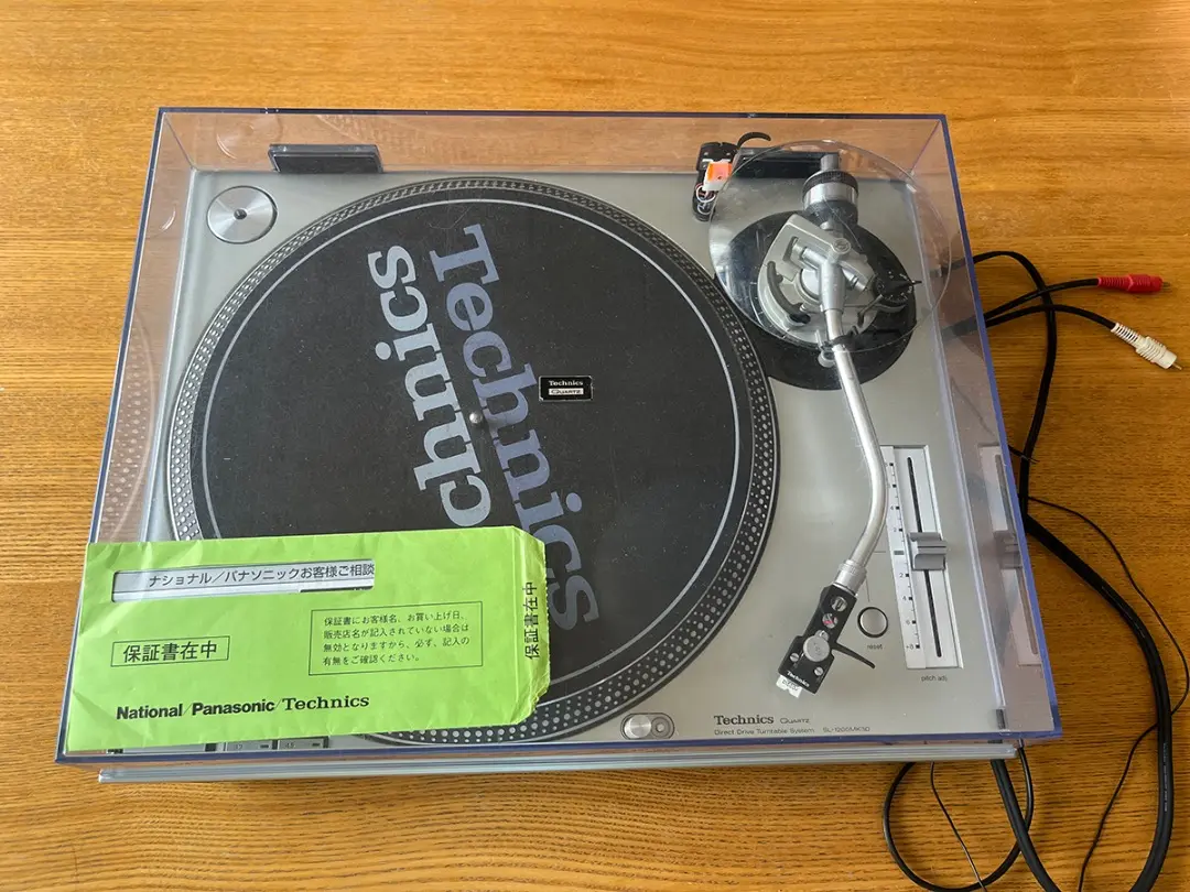 【動作確認済】Technics SL-1200MK3D シルバー ヘッドシェル付 動作確認済】Technics SL-1200MK3D シルバー ヘッドシェル付