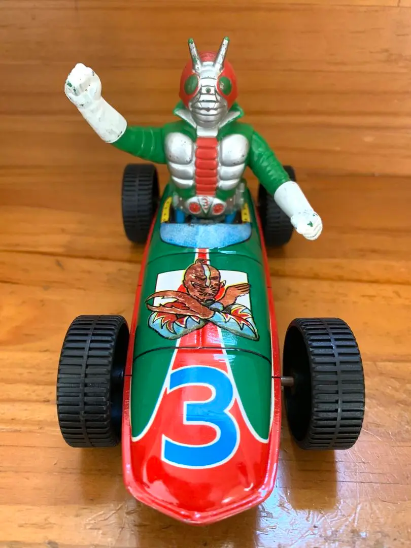 超希少品】 仮面ライダーV3 ソフビ ブリキ 当時物 昭和 増田屋