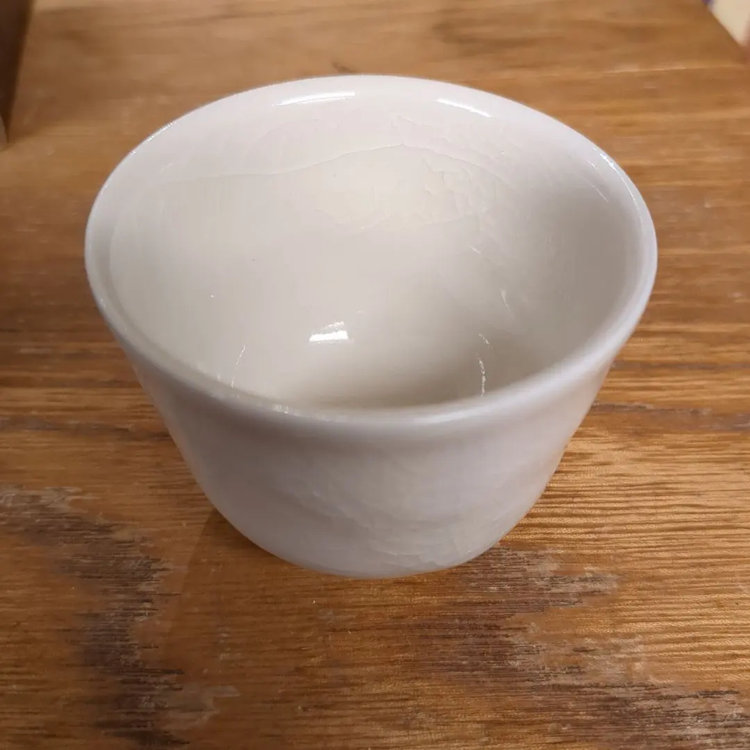 Thumbnail of Junpei Kaneshige, Shiro-yu (White Glaze) Guinomis (Sake Cup)