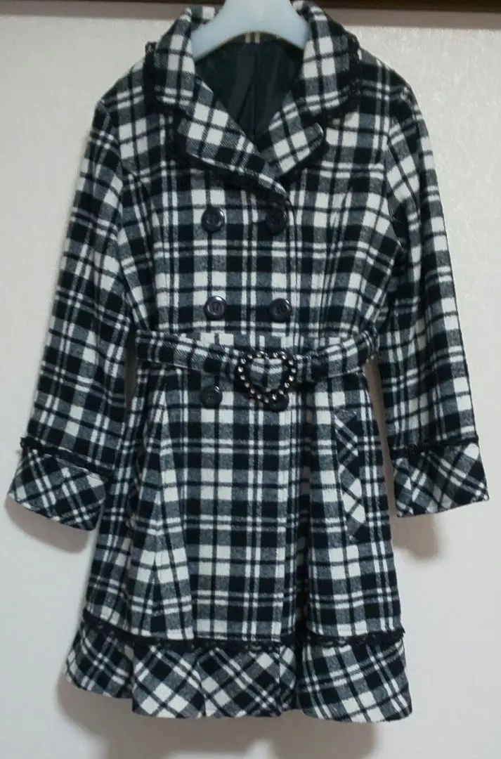 Thumbnail of Checkered Coat with Belt 130cm